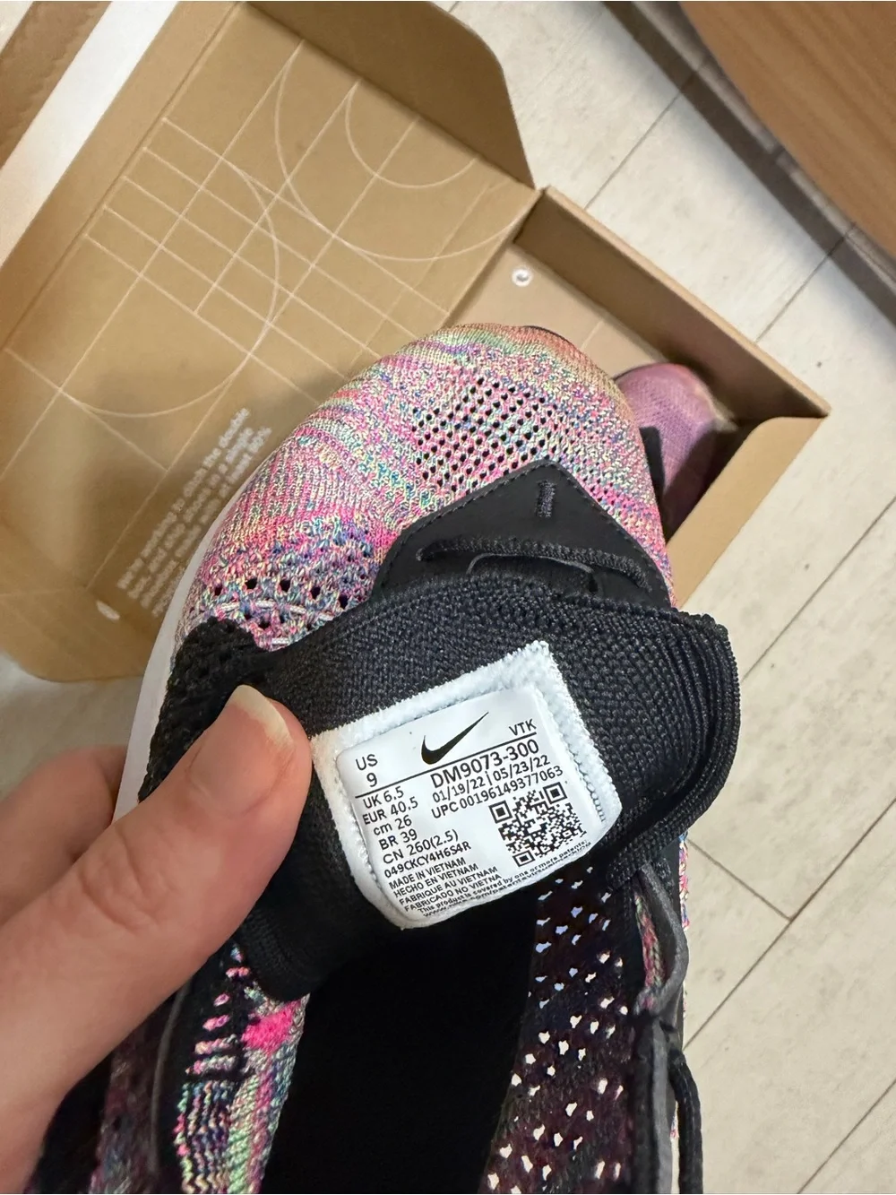 Nike Women’s Pink Multi Flyknit Racing Sneakers